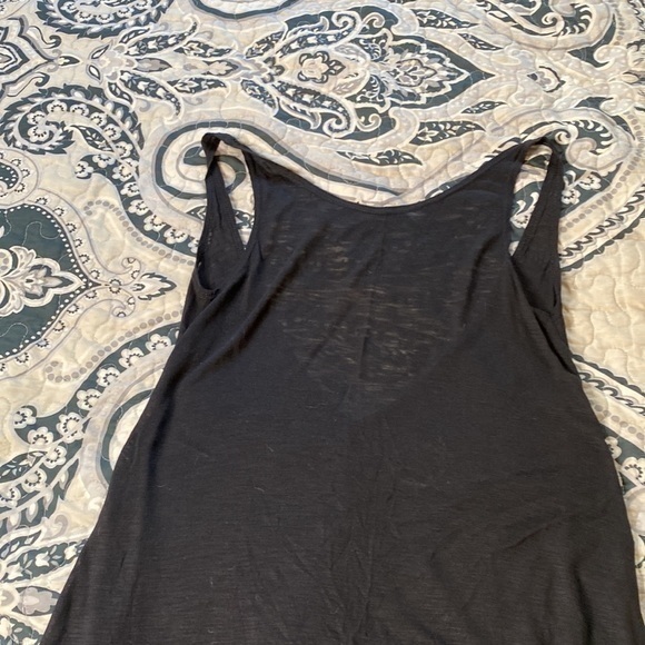 Blue Life Black Tunic Dress with V-Back and Split Hem Sz XS NWOT - Picture 3 of 7